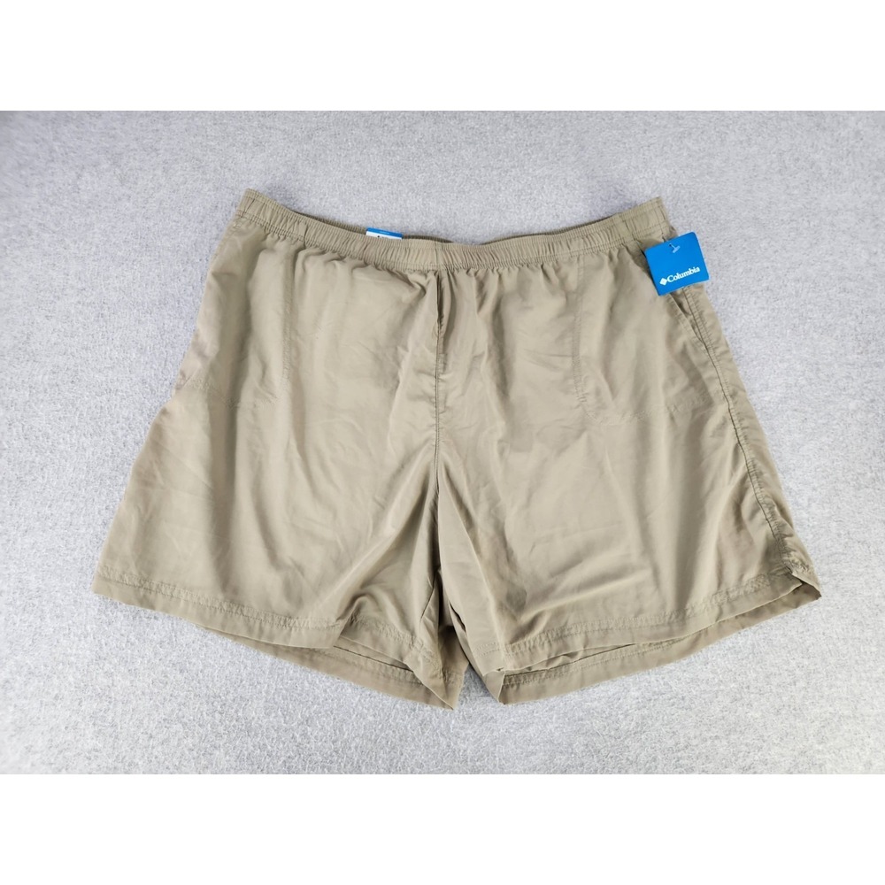 NEW Columbia Omni-Shade Womens Size 3X Shorts Khaki Beige Hiking Camping Walking